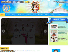 Tablet Screenshot of nazarethsisters.org